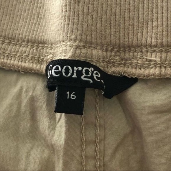 🍉GEORGE Plus Size 16 EUC Utility Capri Pants flat elastic waistband drawstring - Picture 4 of 5